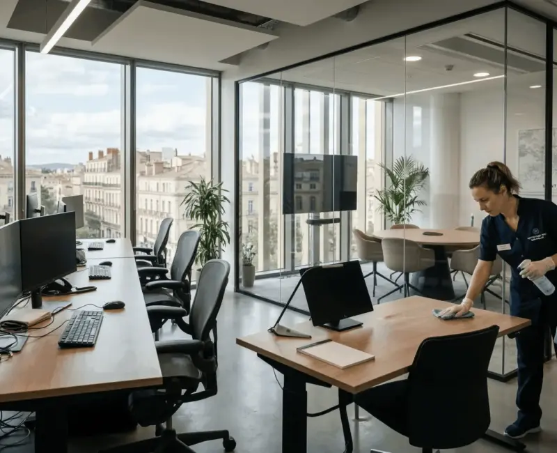 Nettoyage de bureaux professionnels à Montpellier